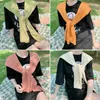 Sclesves College Style Retro Kitted Knotted Small Cloak Neckerchief Lady All Match Match Evengament Shaws Wraps Conder Neck Dickf Poncho