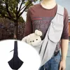 Dog Car Seat Covers Pet Papoose Bag Canvas Sling Chest Shoulder For Cats Small Dogs And Pets Purse With Storage Pocket Outdoor