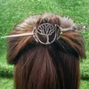 Hair Clips Vintage Viking Tree Of Life Sword Hairpin Women Ornament Gift