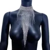 Strands Strings Mode robe sexy brillant cristal Gland Collier discothèque DJ scène Carnaval Partie acier tuyau jazz danse accessoires 230621