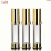 Mini 5ml 10ml Airless Pump Bottle Refillable Foundation Container -Lotions and Gels Dispenser Lightweight Leak Proof 10pcs/lothigh quan Kjxw