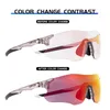 Lunettes de plein air Kapvoe Red Pochromic Running Lunettes de soleil Sports pour hommes Bleu Marathon Lunettes de cyclisme Lunettes de vélo de montagne Lunettes 230620