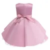 Girl Dresses Children's Dress Child Skirt Girl's Embroidered Princess Little Net Gauze Pompadour