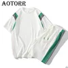 Mens Tracksuits Summer Tracksuit Mens O-Neck T Shirt and Shorts Two Piece Set Casual Sportswear Men Clothing Fashion Tshirts Suits Patchwork 230620