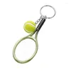 Sleutelhangers Fashion Mix Color Metal Tennis Racket Hanger Sleutelhangers Sport Style Charm Rings Gift Y15790