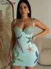 Robes Décontractées De Base Mignon Femmes Étoiles De Mer Imprimer Mini Dres Sexy Jarretelles Réservoirs Dos Nu Mince Filles Lady Party Clubwear Robe 230621