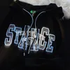 Hommes Hoodies Sweats Américain Y2K Lettre Impression À Capuche Femmes Femme Version Coréenne Sweat Lâche Casual Streetwear Paresseux Style Cardigan 230620