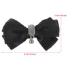 Gymkläder Bow Shoe Clip Clips Rhinestone Decoration Delicate Shoes Bowknot form Charm Women Black Heels