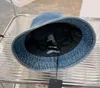 Cappelli a tesa larga Designer Cow Bucket Hat Cap per donne e uomini Denim Beanie Casquettes Cappelli da pescatore da donna Patchwork Cappelli da sole a tesa larga primavera estate di alta qualità