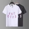 Mens Designer T-shirts Lettre Imprimé À Manches Courtes High Street Lâche Oversize Casual T-shirt Tops for05