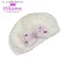 Mikumn Harajuku Y2k Women Beret Hats Fashion Lovely Pink Bow Cross Rivet White Beanie Hat Chic Streetwear L230523