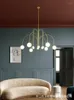 Pendant Lamps Gold Light Crystal Ball Lamp Bubble Glass Led Fixtures Residential Black Iron Wire Els Circle Vintage Bulb