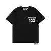 남자 T 셔츠 개구리 드리프트 빈티지 로고 RRR123 느슨한 대형 여름 패션 스트리트웨어 티셔츠 티 탑 남자