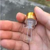 50pcs 6ml Glass Bottles Plastic Screw Golden Cap Empty Transparent Clear Liquid Gift Container Wishing Jarshigh qualtity Rbkwd