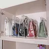 Storage Bags Hanging Handbag Organizer Dustproof Closet Space-saving Purse Protector Bag With Handle Thick PVC Transparent Dust Cover