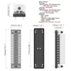 Car Boat Fuse Box Holder With 12 Ways 6 Ways Blade Fuse Holder Block & Warning Indicator 12V~24V Power Distribution Panel Board