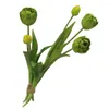 Fiori decorativi 1 bouquet moda finto fiore resistente agli strappi non annaffiare riutilizzabile pieghevole tulipano colorato