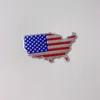 Amerikanische Karte, Metall-Autoaufkleber, Partygeschenk, personalisierte Nationalflagge, Legierung, 3D-Aufkleber, Etikett, Autodekoration, Abzeichen, 7 x 4 cm