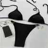 Mode bikini's pak zwemmen zomer twee stukken badpak vrouwen zwemkleding bikini set mode bikini ontwerper zwemmen veelkleurige zomertijd strand wind badmode