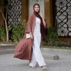 Vêtements ethniques femmes musulmanes rayure ouverte devant à manches longues Abaya mode dubaï turquie Femme fête Cardigan Maxi Robe robes Robe ample