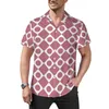 Męskie koszule retro modowa koszula plażowa vintage 60s Print Summer Men Mode Mode Bluzki krótkie rękawy Niestandardowe ubranie plus rozmiar 3xl 4xl