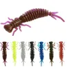 Baits Kunstaas 10 pcslot Worm Larve Zachte 55cm75cm10cm Kunstmatige Siliconen Aas Jigging Wobblers Bass Karper Pesca Visgerei 230620