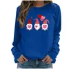 Kvinnors Blues Cartoon Print Valentine's Day Autum 2023 Kvinnor Y2K Streetwear and Tops Fashion 3D Abstract Clothes Blusa