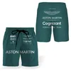 Men's Shorts Team Aston Martin Summer Shorts Formula One Racing Driver Alonso Design Beach Pants Sports Pants 230620