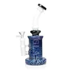 10 Inches Hookah inner sculpture craft Dab rig Smoke water pipe glass Pipes cool bongs Oil rigs recycler bong 14.4 mm Jonit size