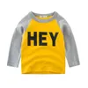 T Shirts Kids Boys Splice Long Sleeve Topps Girls Autumn Winter Cotton Sweatshirt 2 3 4 5 6 7 8 år barn T Skjortkläder 230620