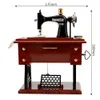 Novità Articoli HOOMIN Natale Anno Regali di compleanno Mini macchina da cucire Carillon stile Manovella Carillon vintage Scatole portagioie 230621