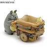 Plantenbakken Potten Moderne Cartoon Succulente Planter Pot Hars Creatieve Ambachten Leuke Totoro Bloem Home Decorations Vaas Macetas 230621