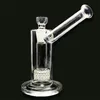 New Mobius Matrix Glass Hookah with Sidecar Bong Birdcage Perc Mouth 1 perc 10 Inch 18mm Connector GB-187-S