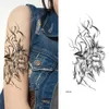 Temporary Tattoos 100Pcs Wholesales Waterproof Tattoo Sticker Butterfly Snake Flower Wolf Woman Body Arm Henna Fake Man Totem 230621