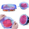 1 Set Silicone Stretch Suction Pot Lids Food Grade Fresh Keeping Wrap Seal Lid Pan Cover Kitchen Tools Accessories