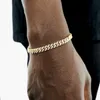 Style simple rangée 6mm 10mm Ice Out Moissanite collier 925 argent massif cubain lien chaîne rappeur Hip Hop
