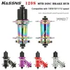 Grupki rowerowe Hassns Pro7 Mountain FreeHub 32H Cube 120Sound 6 Pawls Hub for Shimano HG MTB 32 FUROS 12V Ratchet 230621