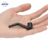 Smoking Pipes Small pipe and cigarette holder plastic black portable iron pot and cigarette bag for men