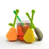 Creative Silicone Pear Shaped Tea Infuser Ball Leaf Tea Strainer Brewing Device Herbal Spice Filter Kitchen Tools