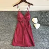 Kobiety sleep salon seks bielizny damskie koszulki nocne v secke seksowna nocna sukienka kwiaty nadruk sutę spaghetti pasek seksowne backless koszulę nocną 2xl