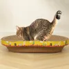 Meble dla kotów drapanie kota deska kota Zabawki chroni meble szlifowanie pazur kota zarysowanie owalny papierowy papierowy zużycie akcesoria kota 230621