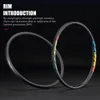 Bike Wheels RYET 29 Asymmetric Carbon MTB Rim T1000 33mm Width 29mm Height 28H XC 1 Pair Mountain 29er Bicycle Rims Cycling Parts 230621