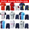 23/24 Arsen Pepe Saka Jersey Tracksuit Stroje Kamizelki kamizelka Odegaard Thomas Tierney Smith Rowe 2023 2024 Transport Men Kids Kit