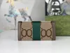 Womens designer wallets luxurys Ophidia coin purses classic digram mark long card holders High-quality female fashion small clutch with original box dust bag