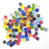 Bastelwerkzeuge: ca. 300 g. 300 Stück Glasmosaikfliesen 1 cm/0,39 Zoll quadratische Bastelfliesen DIY-Mosaikherstellungsmaterialien 0,4 cm/0,15 Zoll Dicke 230621