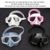 Dykmasker Lätt frigivande antifog Undervattens dykglasögon Högdefinition Snorkelglas Vit 230621