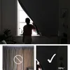 Shade Punch Free Window Sunshade Curtain for Good Sleep Curtain Double Sided Silver 99% Shading Anti-UV Curtain for Home 230621