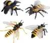4-teiliges Bienen-Set, Figuren, Gartentiere, Figuren, verschiedene Bienen, Modell 1224544