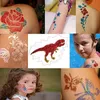 Tatouages temporaires Glitter Tattoo Kit avec des femmes lumineuses pour Glow In Dark Party Favor 230621