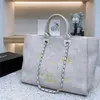 Klassiekers Dames Luxe Hand Geborduurde Parel Strandtas Grote Dames Kleine Rugzakken Canvas Ketting Rugzak Avond Handtassen OCG3 factory store usa sale